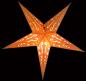 Preview: Baby Curves orange / Glitter - Foldable glowing Paperstar with 5 points, 40 cm